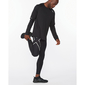 2XU Aero Hardloopshirt Lange Mouwen Zwart Heren