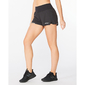2XU Aero 2-in-1 3 Inch Hardloopbroek Kort Zwart Dames