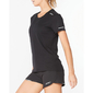 2XU Aero Hardloopshirt Korte Mouwen Zwart Dames