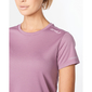 2XU Aero Hardloopshirt Korte Mouwen Lila Dames