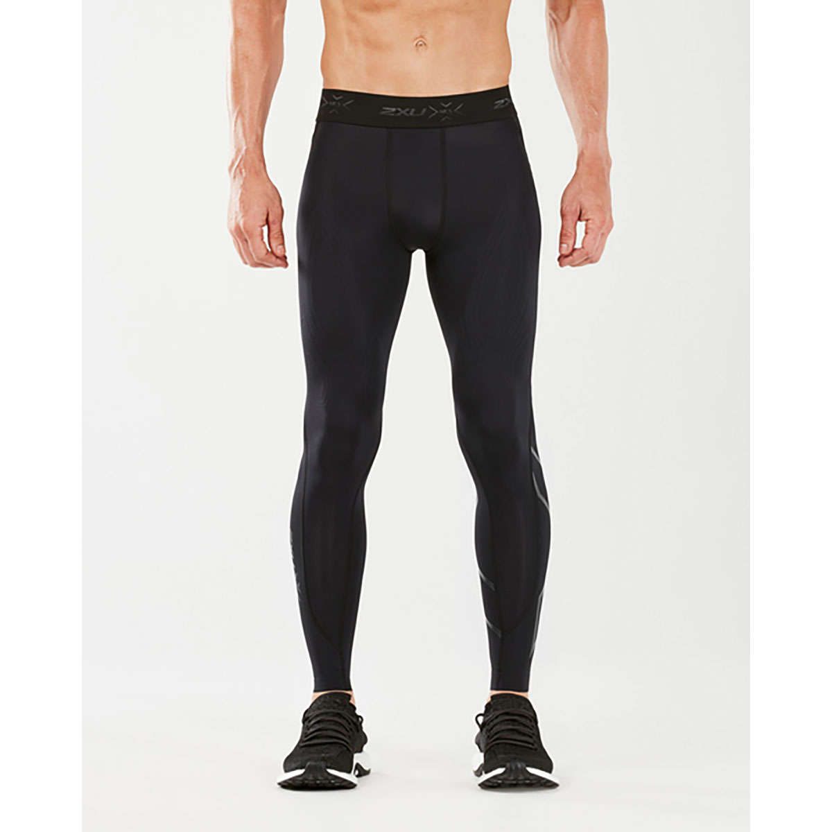 2XU Force Compression Hardloopbroek Lang Zwart Heren