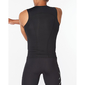2XU Core Compression Hardloopshirt Zonder Mouwen Zwart/Zilver Heren