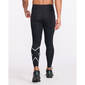 2XU Aero Vent Compression Hardloopbroek Lang Zwart/Wit Heren