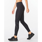 2XU Force Mid-Rise Compression Hardloopbroek Lang Zwart Dames