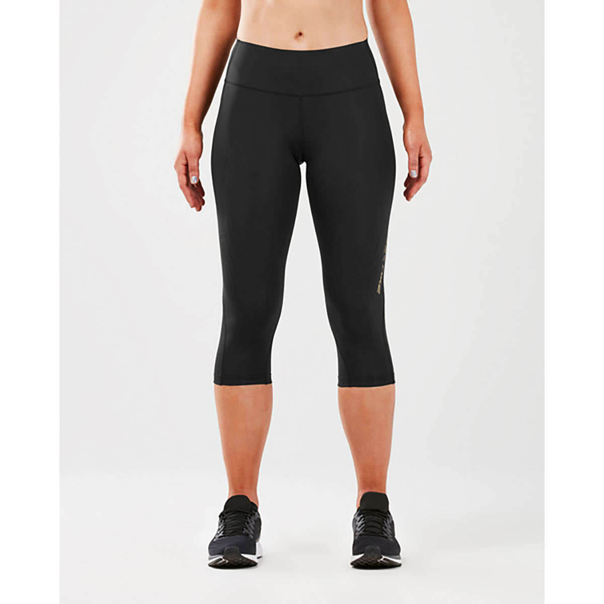 2XU Force Mid-Rise Compression Hardloopbroek Driekwart Dames