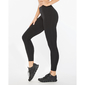 2XU Form Mid-Rise Compression Hardloopbroek Lang Zwart/Zilver Dames
