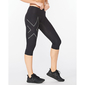 2XU Light Speed  Mid-Rise Compression Hardloopbroek Driekwart Zwart Dames