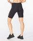 2XU Light Speed Mid-Rise Compression Hardloopbroek Kort Zwart Dames