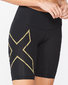 2XU Light Speed Mid-Rise Compression Hardloopbroek Kort Zwart Dames