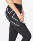 2XU Aero Vent Mid-Rise Compression Hardloopbroek 3/4 Zwart/Zilver Dames
