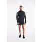 2XU Light Speed 1/2 Zip Hardloopshirt Lange Mouwen Zwart/Grijs Heren