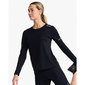 2XU Aero Hardloopshirt Lange Mouwen Zwart Dames
