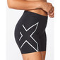 2XU Core Compression 5 inch Hardloopbroek Kort Zwart/Ziver Dames