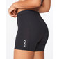 2XU Core Compression 5 inch Hardloopbroek Kort Zwart/Ziver Dames