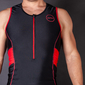 Zone3 Activate Trisuit Zonder Mouwen Zwart/Rood/Zwart Heren
