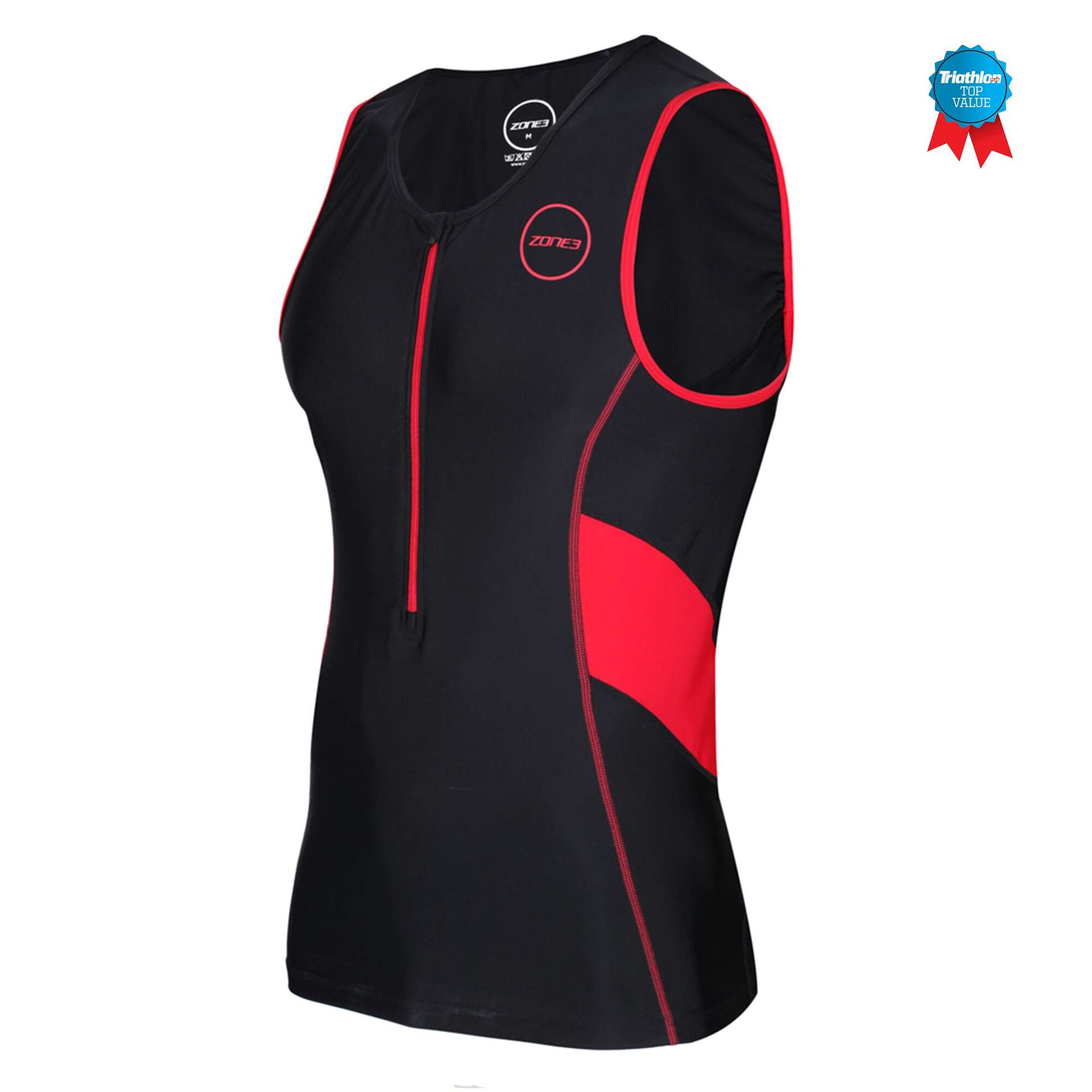 Zone3 Activate Tri Top Zwart/Rood Heren
