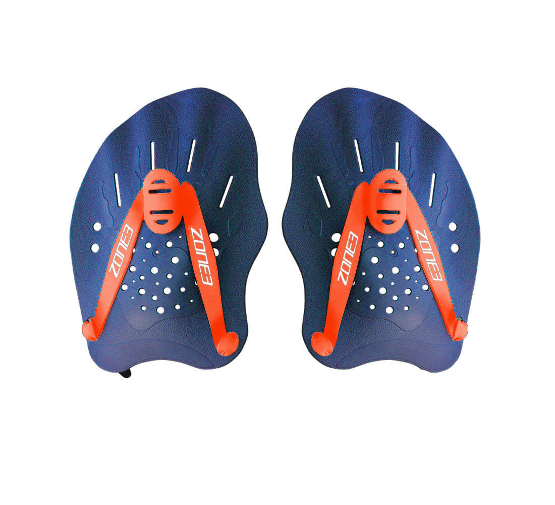 ZONE3 Ergo Hand Paddles Blauw/Oranje