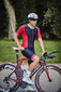 Zone3 Aquaflo Plus Trisuit Korte Mouwen Rood/Zwart Heren