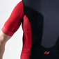 Zone3 Aquaflo Plus Trisuit Korte Mouwen Rood/Zwart Heren