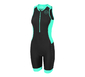 Zone3 Aquaflo Plus Trisuit Zonder Mouwen Zwart/Groen Dames