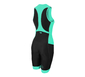 Zone3 Aquaflo Plus Trisuit Zonder Mouwen Zwart/Groen Dames