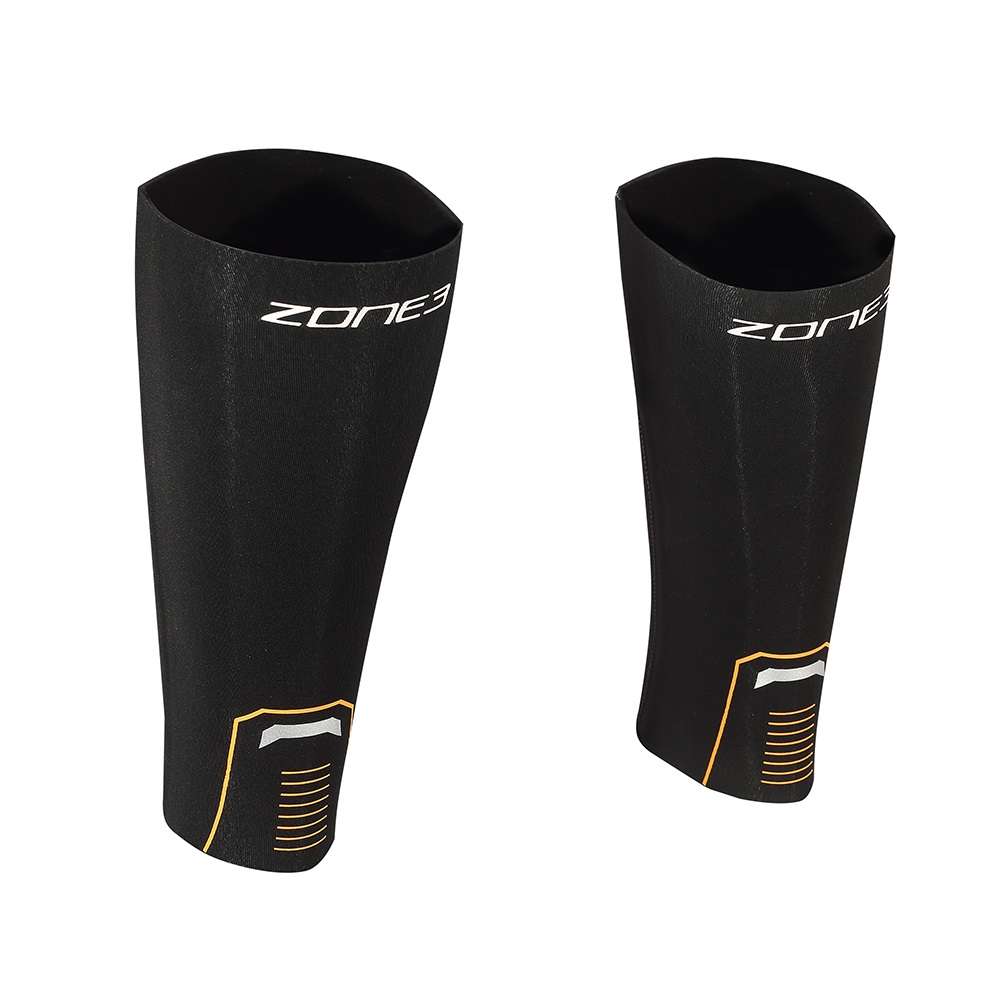 Zone3 Neoprene Calf Sleeves Zwart/Oranje