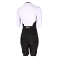 Zone3 Lava Long Distance Full Zip Trisuit Korte Mouwen Zwart/Wit Dames