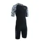 Zone3 Lava Aero Trisuit Korte Mouwen Zwart/Wit Heren