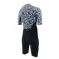 Zone3 Lava Aero Trisuit Korte Mouwen Zwart/Wit Heren
