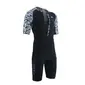 Zone3 Lava Aero Trisuit Korte Mouwen Zwart/Wit Heren