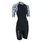 Zone3 Lava Trisuit Korte Mouwen Zwart/Wit Dames