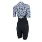 Zone3 Lava Trisuit Korte Mouwen Zwart/Wit Dames