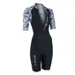 Zone3 Lava Trisuit Korte Mouwen Zwart/Wit Dames