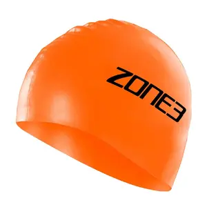 Zone3 Swim Cap Badmuts Siliconen Oranje