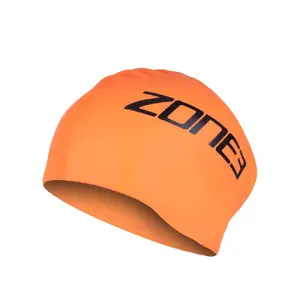 Zone3 Swim Cap Long Hair Badmuts Oranje