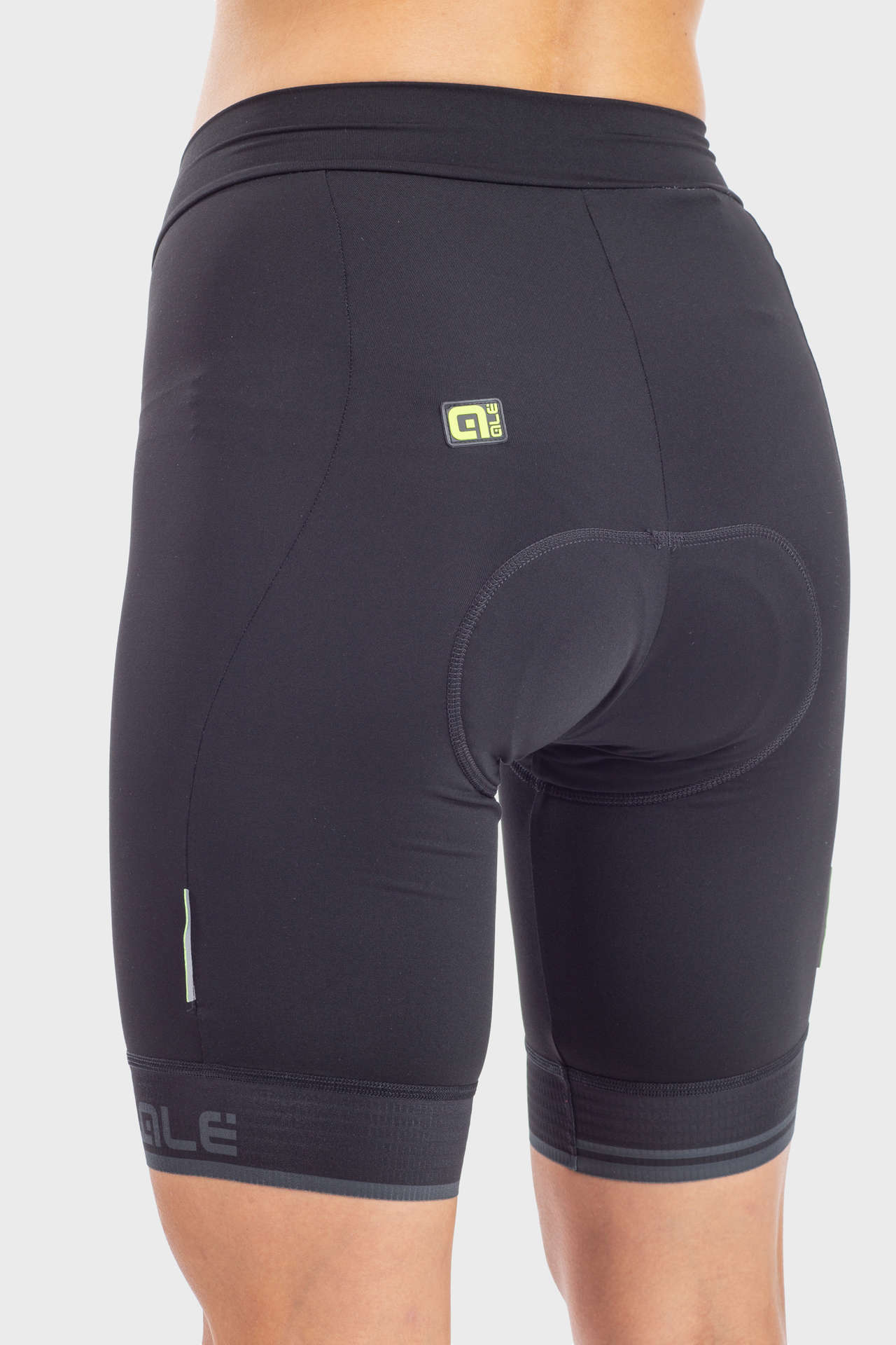 Ale Solid Classico RL Fietsbroek Kort Zonder Bretels Zwart/Grijs Dames