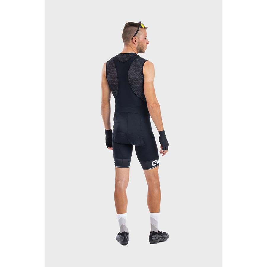 Ale Solid Corsa Fietsbroek Kort Zwart/Wit Heren