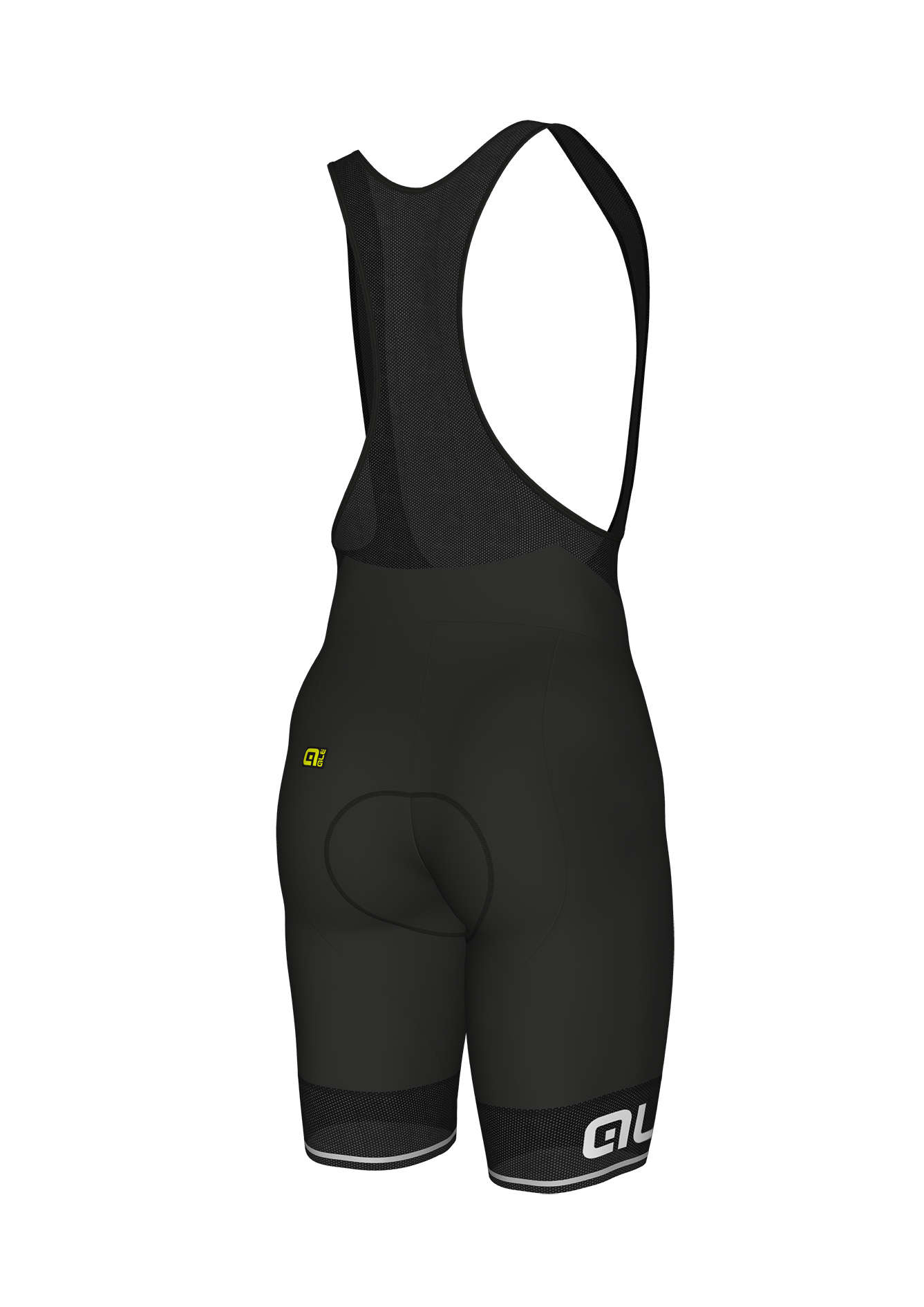 Ale Solid Corsa Fietsbroek Kort Zwart/Wit Heren