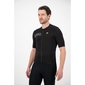 Ale Solid Color Block Fietsshirt Korte Mouwen Zwart Heren