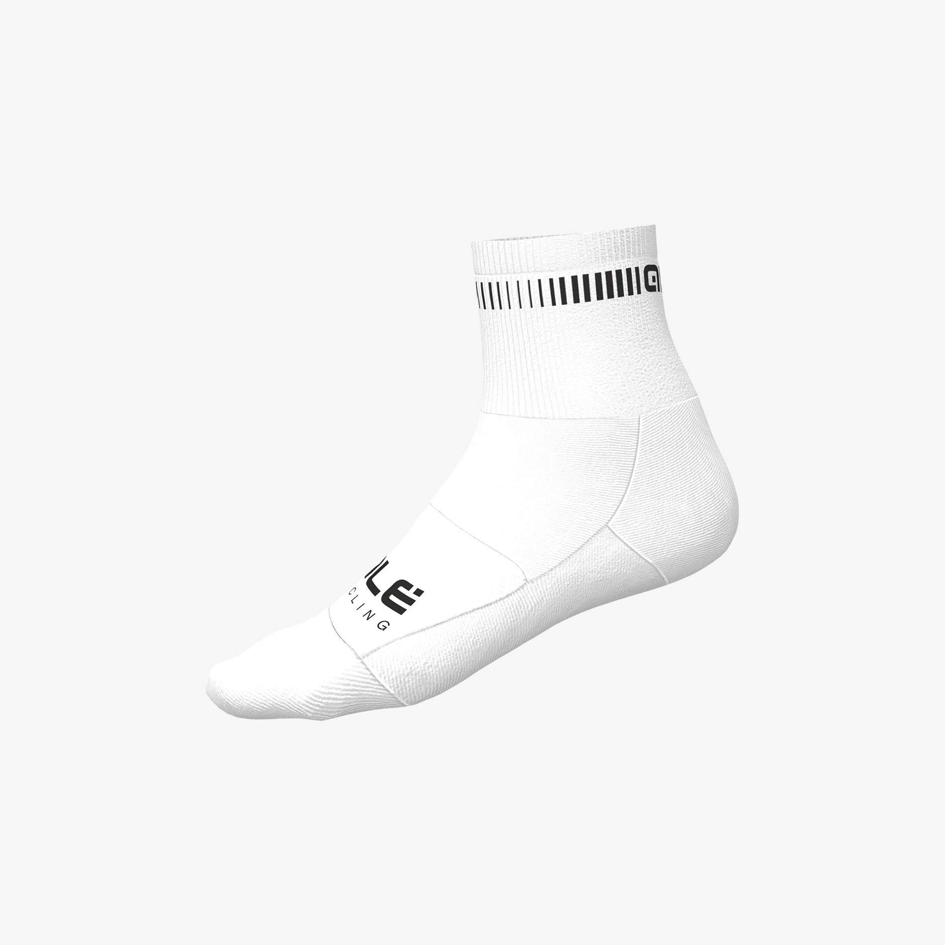 Ale Logo Q-Skin Fietssokken Wit/Zwart