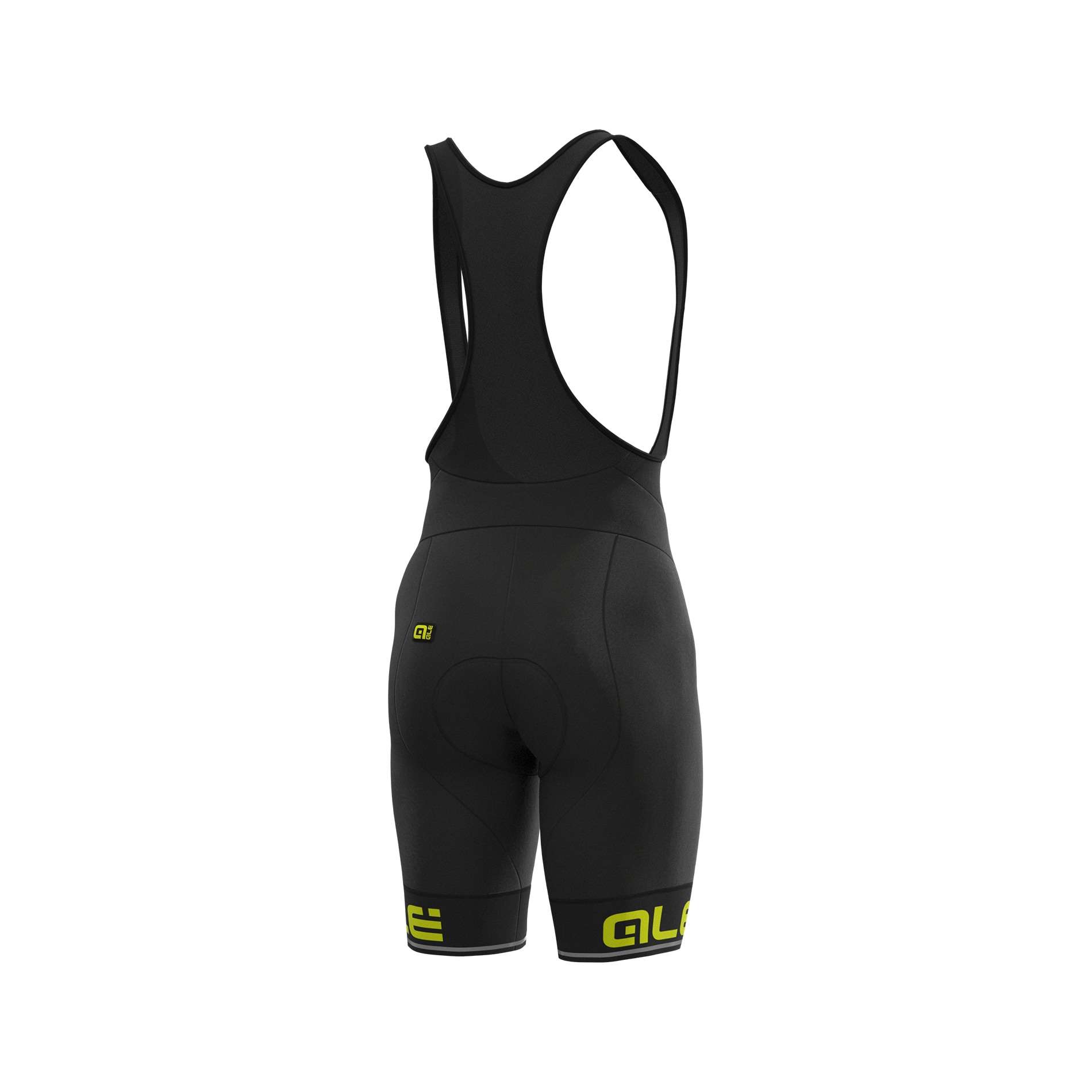 Ale Solid Corsa Fietsbroek Kort Zwart/Geel Heren