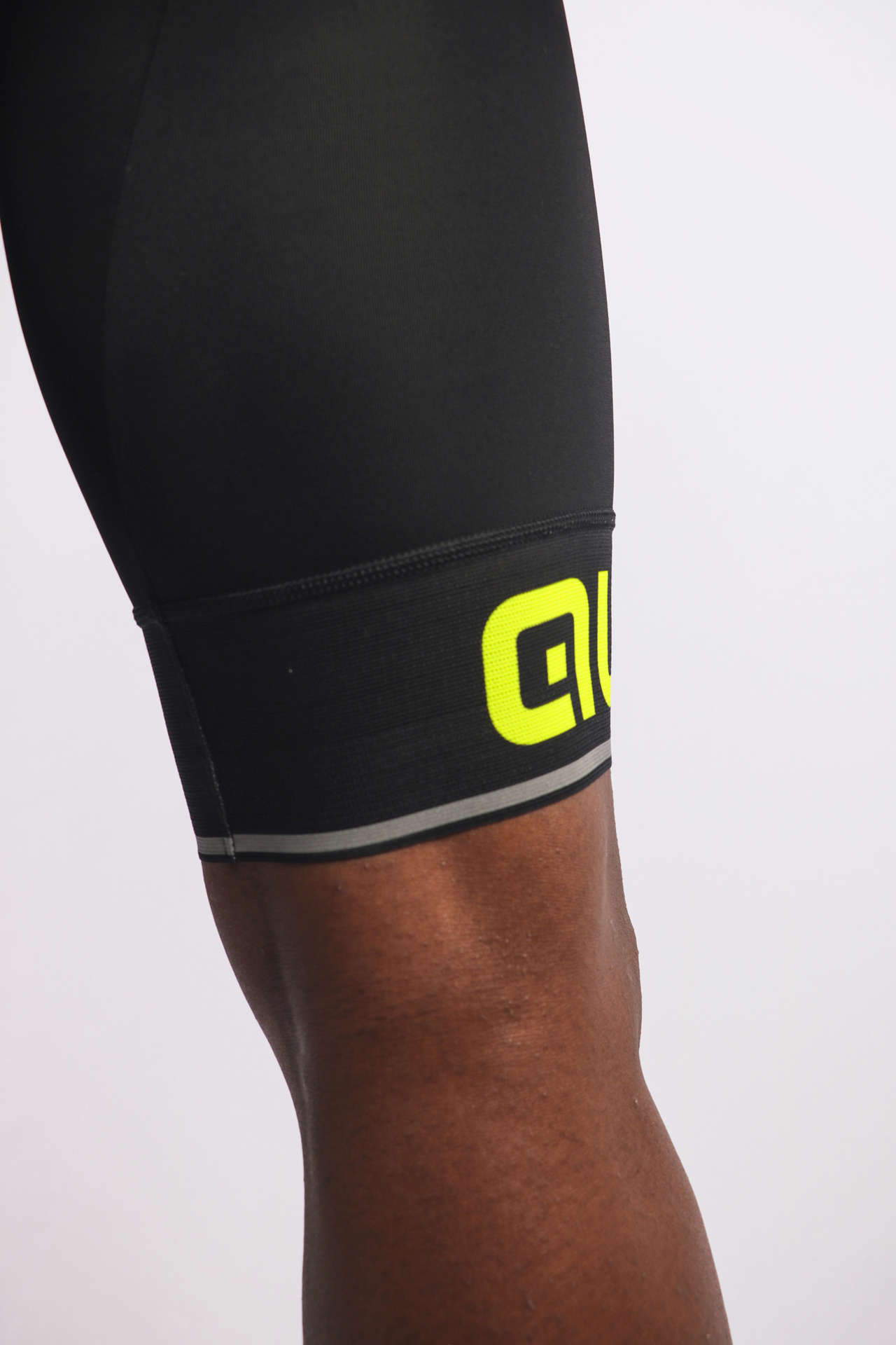 Ale Solid Corsa Fietsbroek Kort Zwart/Geel Heren