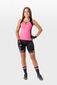 Ale Solid Traguardo Fietsbroek Kort Zwart/Fluo Roze Dames