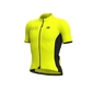 Ale Solid Color Block Fietsshirt Korte Mouwen Fluo Geel Heren