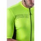 Ale Solid Color Block Fietsshirt Korte Mouwen Fluo Geel Heren