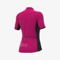 Ale Solid Color Block Fietsshirt Korte Mouwen Roze Dames