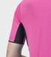 Ale Solid Color Block Fietsshirt Korte Mouwen Roze Dames
