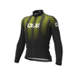 Ale Solid Thorn Fietsshirt Lange Mouwen Zwart/Fluo Geel Heren