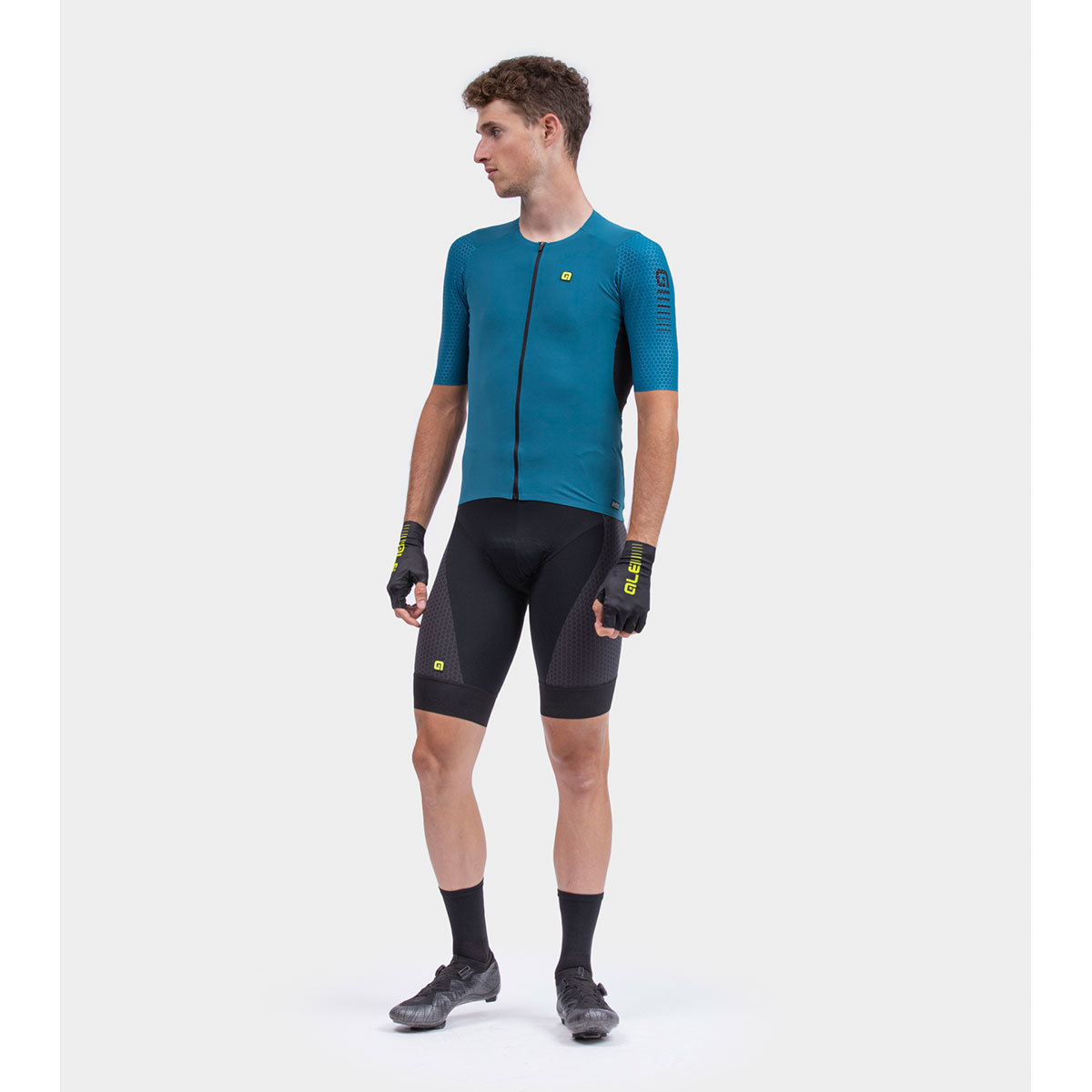 Ale R-EV1 Race Special Fietsshirt Korte Mouwen Blauwgroen Heren