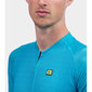 Ale R-EV1 Silver Cooling Fietsshirt Korte Mouwen Turquoise Heren